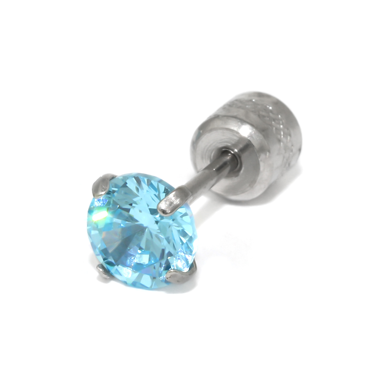 ボディピアス 20G 立爪 ジュエル 金属アレルギー対応 軟骨 リバーシブル ストレートバーベル サージカルステンレス 片耳用 | 凛 RIN | 09