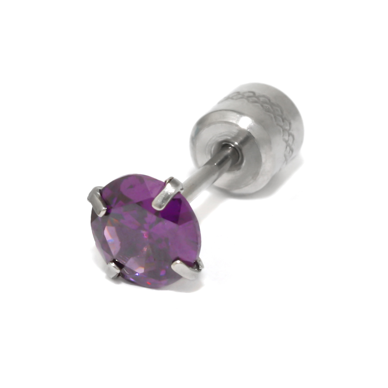 ボディピアス 20G 立爪 ジュエル 金属アレルギー対応 軟骨 リバーシブル ストレートバーベル サージカルステンレス 片耳用 | 凛 RIN | 10