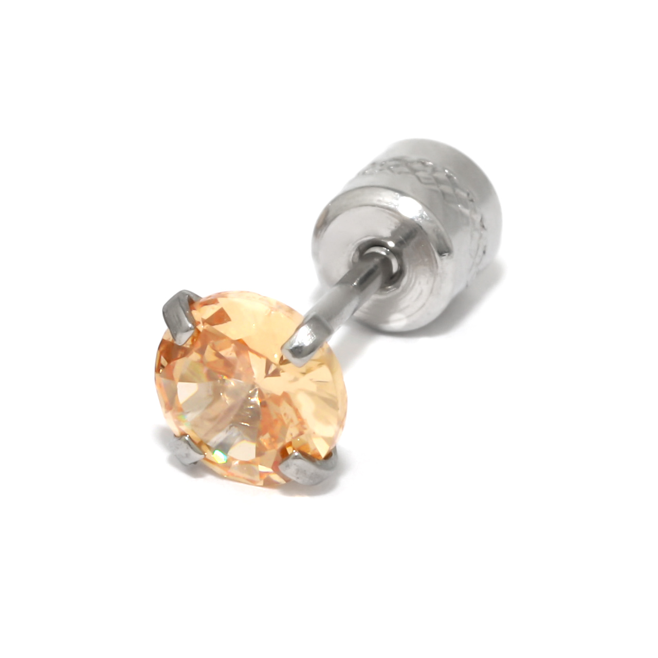 ボディピアス 20G 立爪 ジュエル 金属アレルギー対応 軟骨 リバーシブル ストレートバーベル サージカルステンレス 片耳用 | 凛 RIN | 07