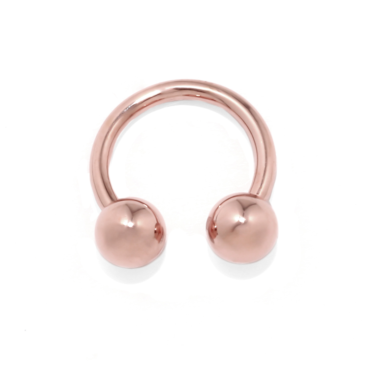 ボディピアス 24K 24金 コーティング 18G 16G 14G サーキュラーバーベル ピアス つけっぱなし ゴールド 金属アレルギー対応 片耳用 | 凛 RIN | 02