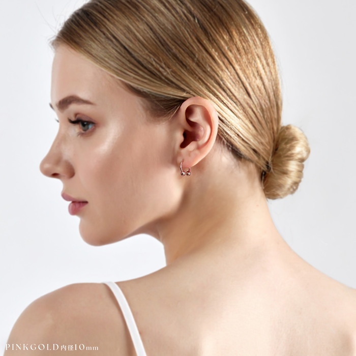 ボディピアス 24K 24金 コーティング 18G 16G 14G サーキュラーバーベル ピアス つけっぱなし ゴールド 金属アレルギー対応 片耳用 | 凛 RIN | 08