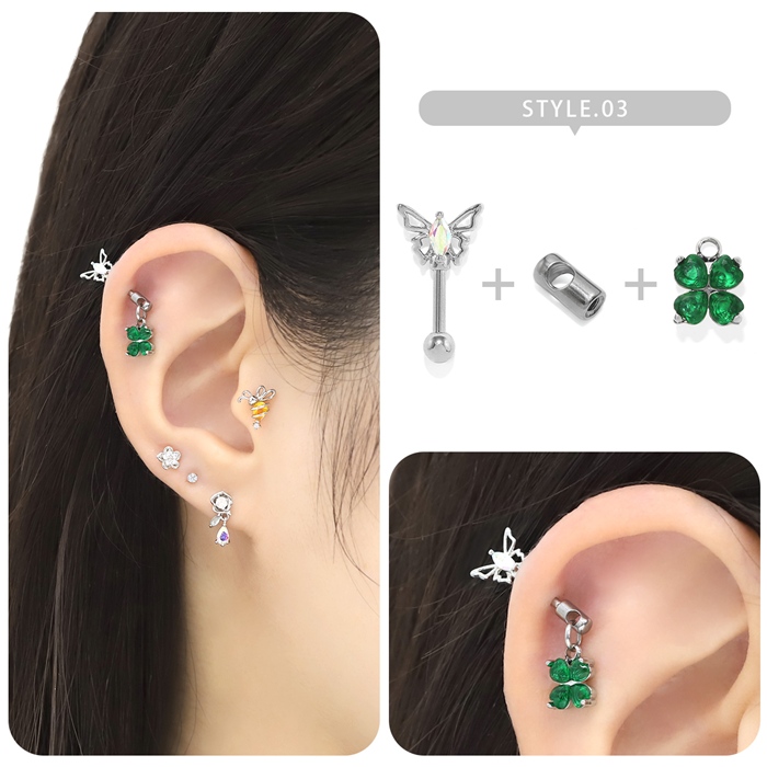 キャッチ 14G 16G 18G ボディピアス ジョイントキャッチ ネジパーツ アレンジ パーツ カスタマイズ ピアス 16ゲージ 18ゲージ ピアス ピアスパーツ 片耳用 通販 | 凛 RIN | 06