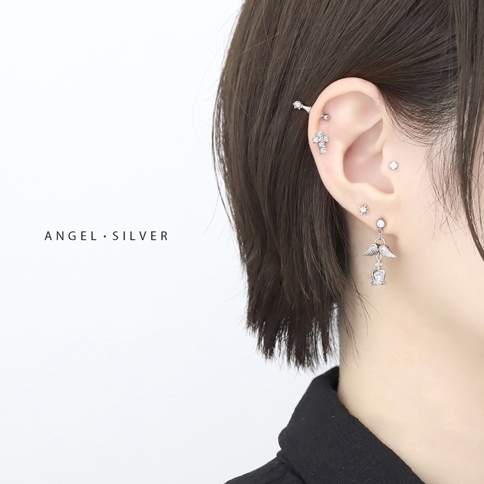 凛 RIN ボディピアス チャーム 14G 16G 18G エンジェル デビル 天使