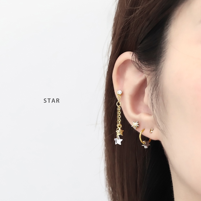 凛 RIN 16G 18G ボディピアス ハート 星 スター かわいい アレンジ