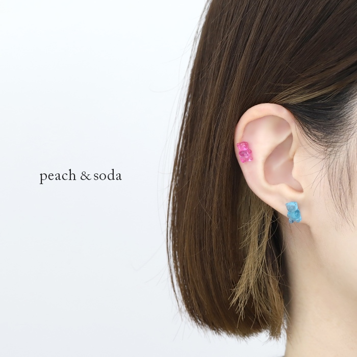 凛 RIN ボディピアス 16G グミ ベア 軟骨ピアス くま 動物