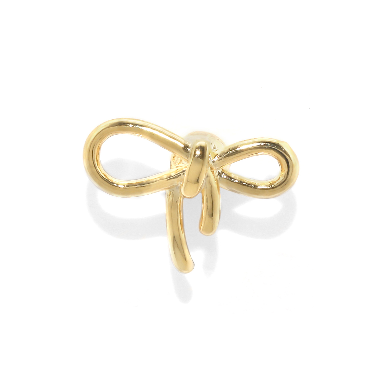 軟骨ピアス 16G ボディピアス リボン りぼん 小さい かわいい 華奢 ストレートバーベル サージカルステンレス 片耳用 | 凛 RIN | 05