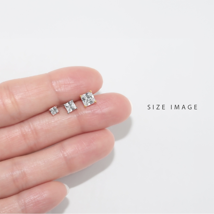 凛 RIN 軟骨ピアス 16G ボディピアス スクエア 四角 キラキラ ジュエル