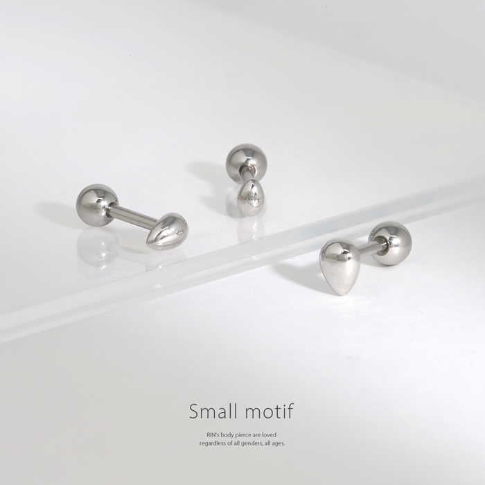 シンプルなミニピアス