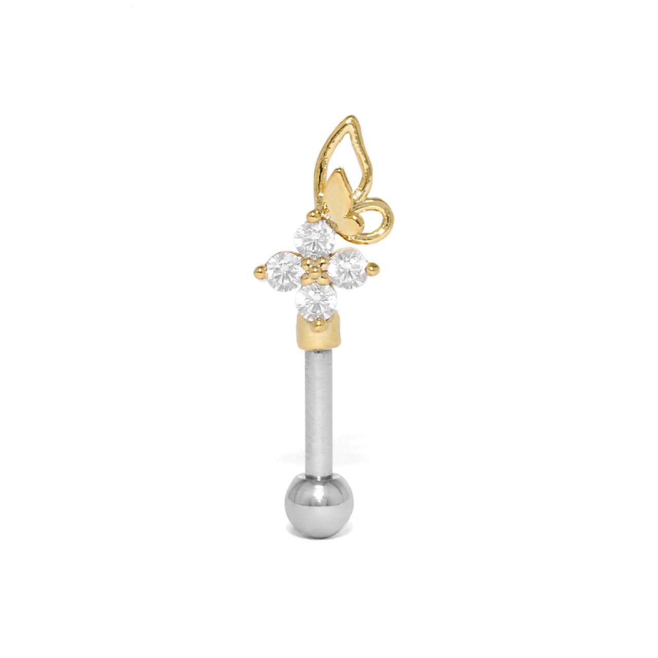 【新品、未使用】VAINON ピアス 左耳用　しゆ様 凛 RIN 軟骨ピアス 16G 14G 天使 悪魔 翼 羽 エンジェル デビル