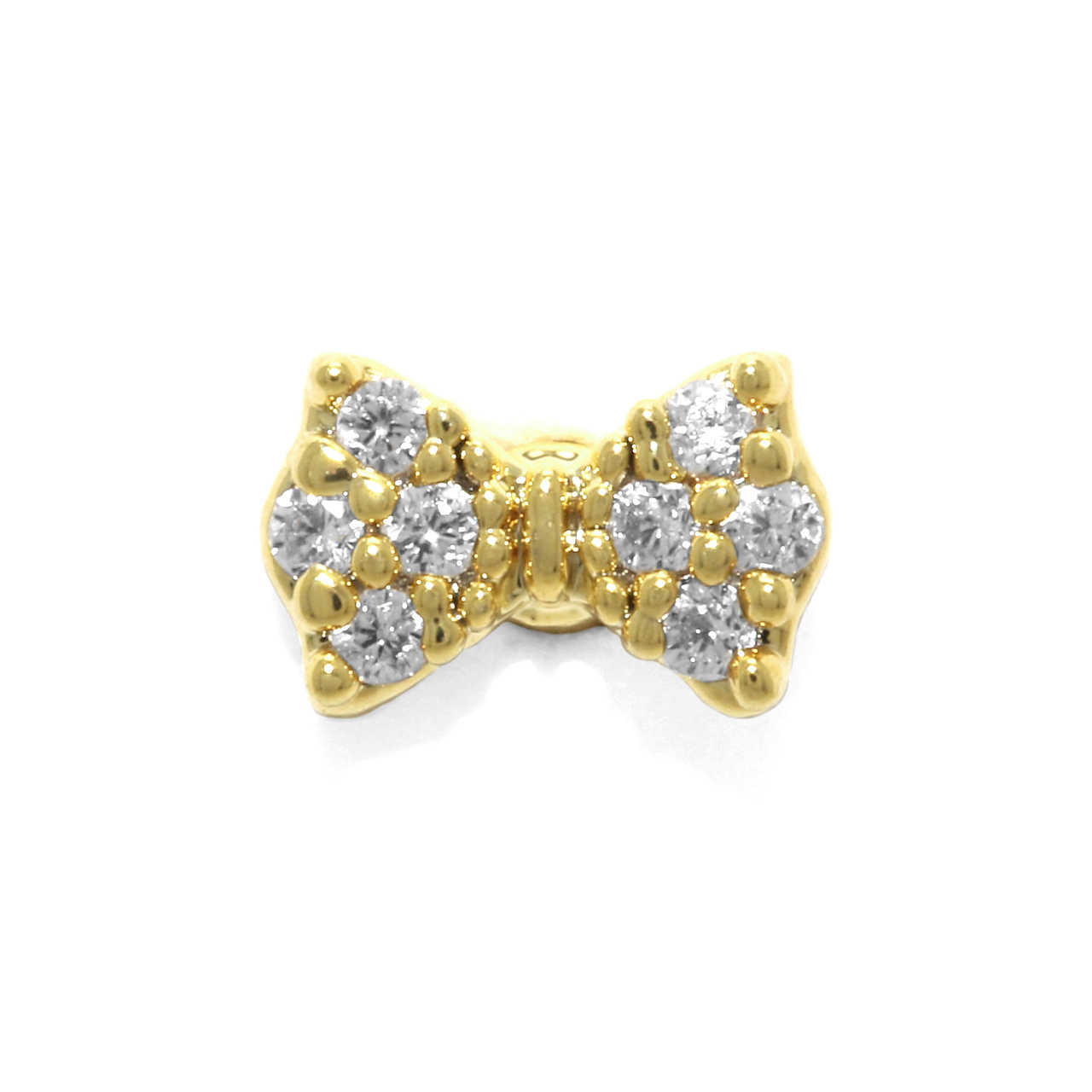 軟骨ピアス 16G ボディピアス リボン バレエコア ジルコニア ストレートバーベル サージカルステンレス 片耳用 | 凛 RIN | 02