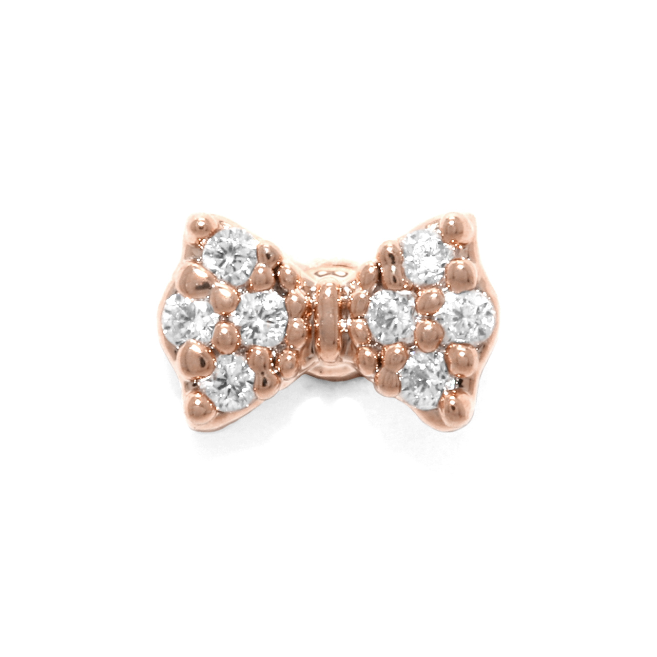 軟骨ピアス 16G ボディピアス リボン バレエコア ジルコニア ストレートバーベル サージカルステンレス 片耳用 | 凛 RIN | 03