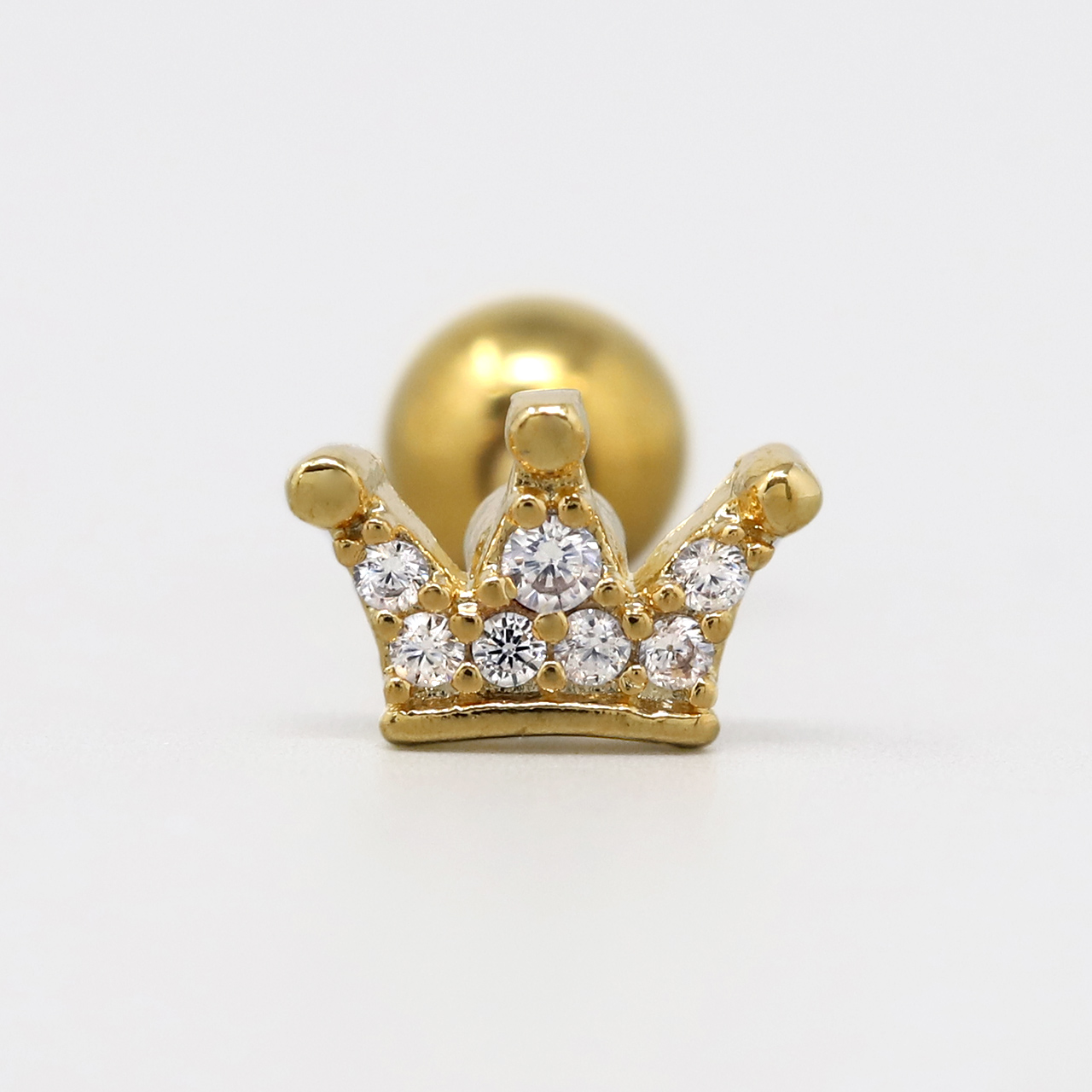 凛 RIN 軟骨ピアス 16G ボディピアス 王冠 クラウン ジュエル 小さめ