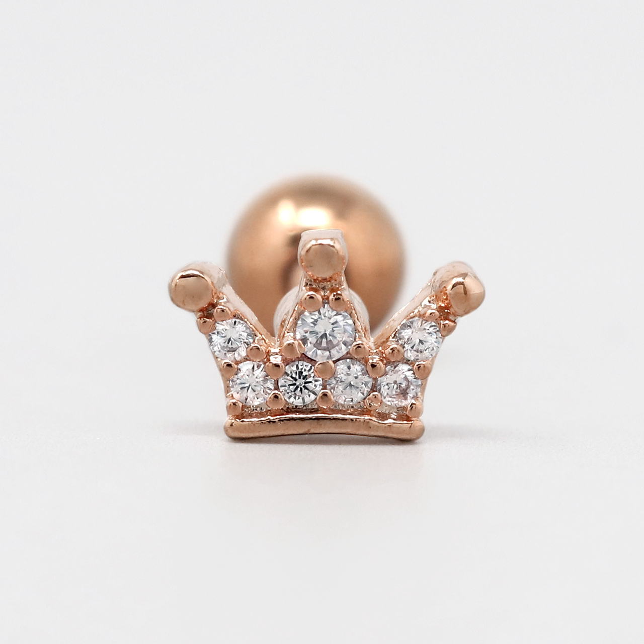 凛 RIN 軟骨ピアス 16G ボディピアス 王冠 クラウン ジュエル 小さめ