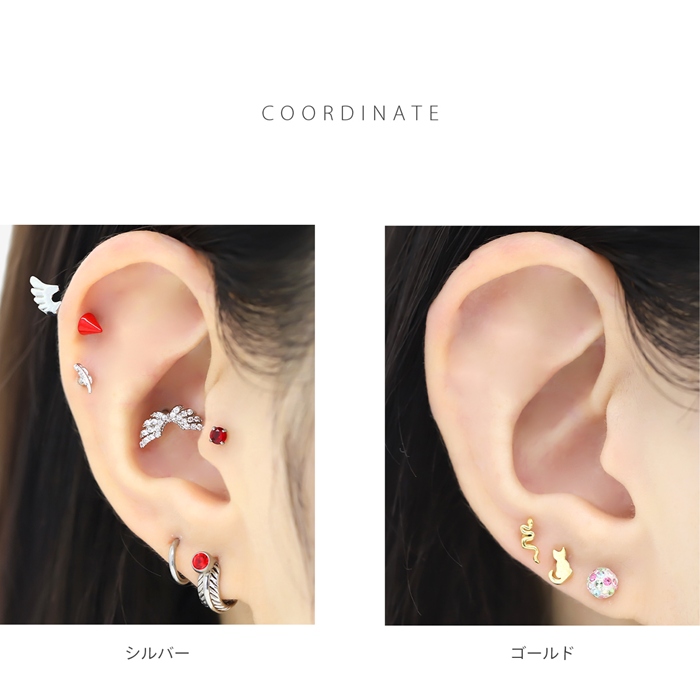 デンドリティッククォーツ　ピアス　片耳 Rose_earring_p_SILVER04_1600x.