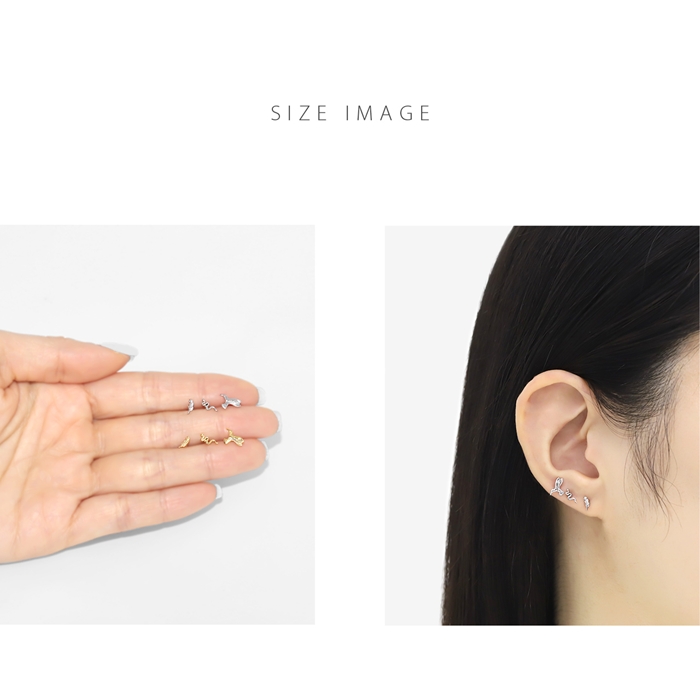 凛 RIN ボディピアス 16G 鳥 ヘビ 軟骨ピアス 羽 蛇 トリ フェザー