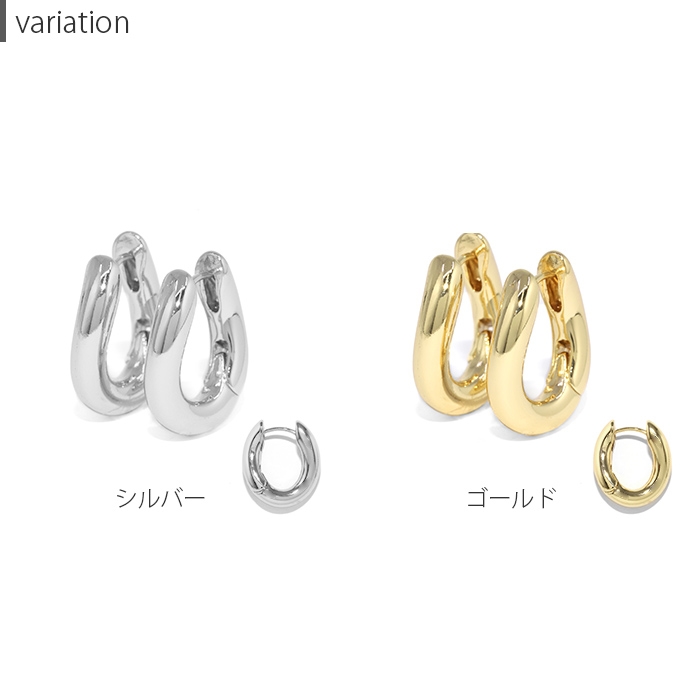 凛 RIN ピアス フープ ワンタッチリング 18金 18kコーティング