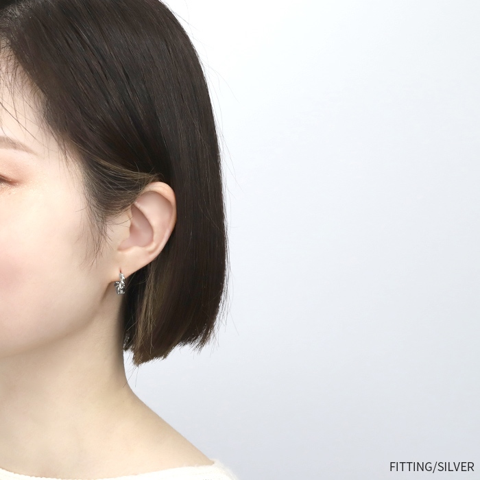 デザインリングピアス