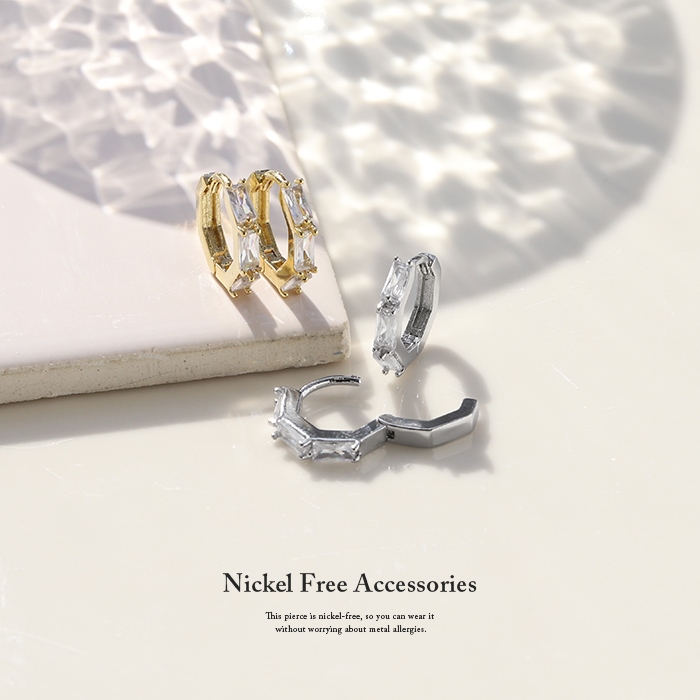 ジュエルフープピアス