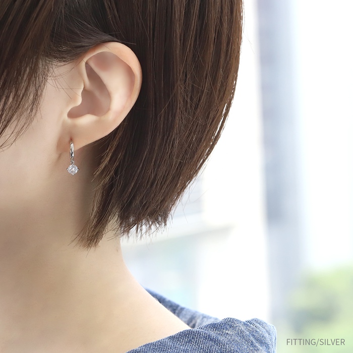 ピアス 中折れ レディース フープ 18金 1...の詳細画像4