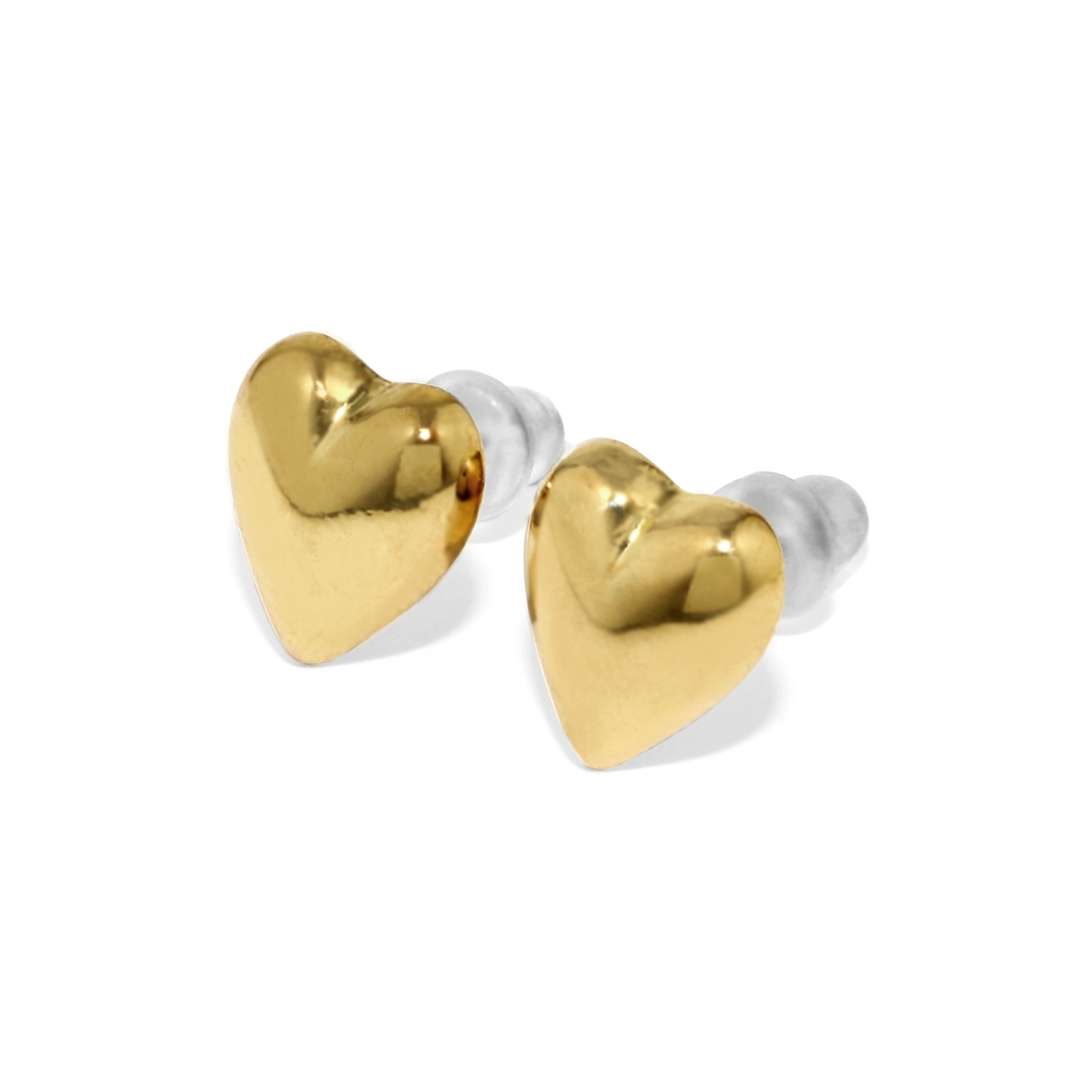 ピアス レディース ハート 16Kコーティング 16金 メタル シンプル スタッド 可愛い おしゃれ 『両耳用・2個セット』 | 凛 RIN | 04