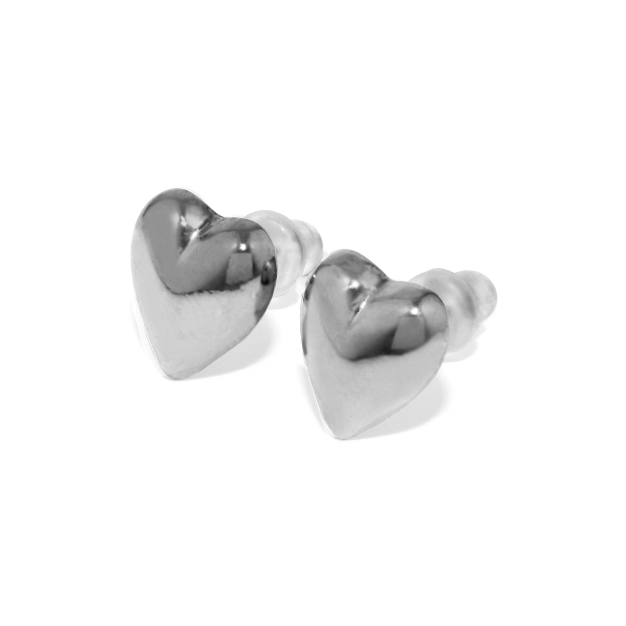 ピアス レディース ハート 16Kコーティング 16金 メタル シンプル スタッド 可愛い おしゃれ 『両耳用・2個セット』 | 凛 RIN | 02