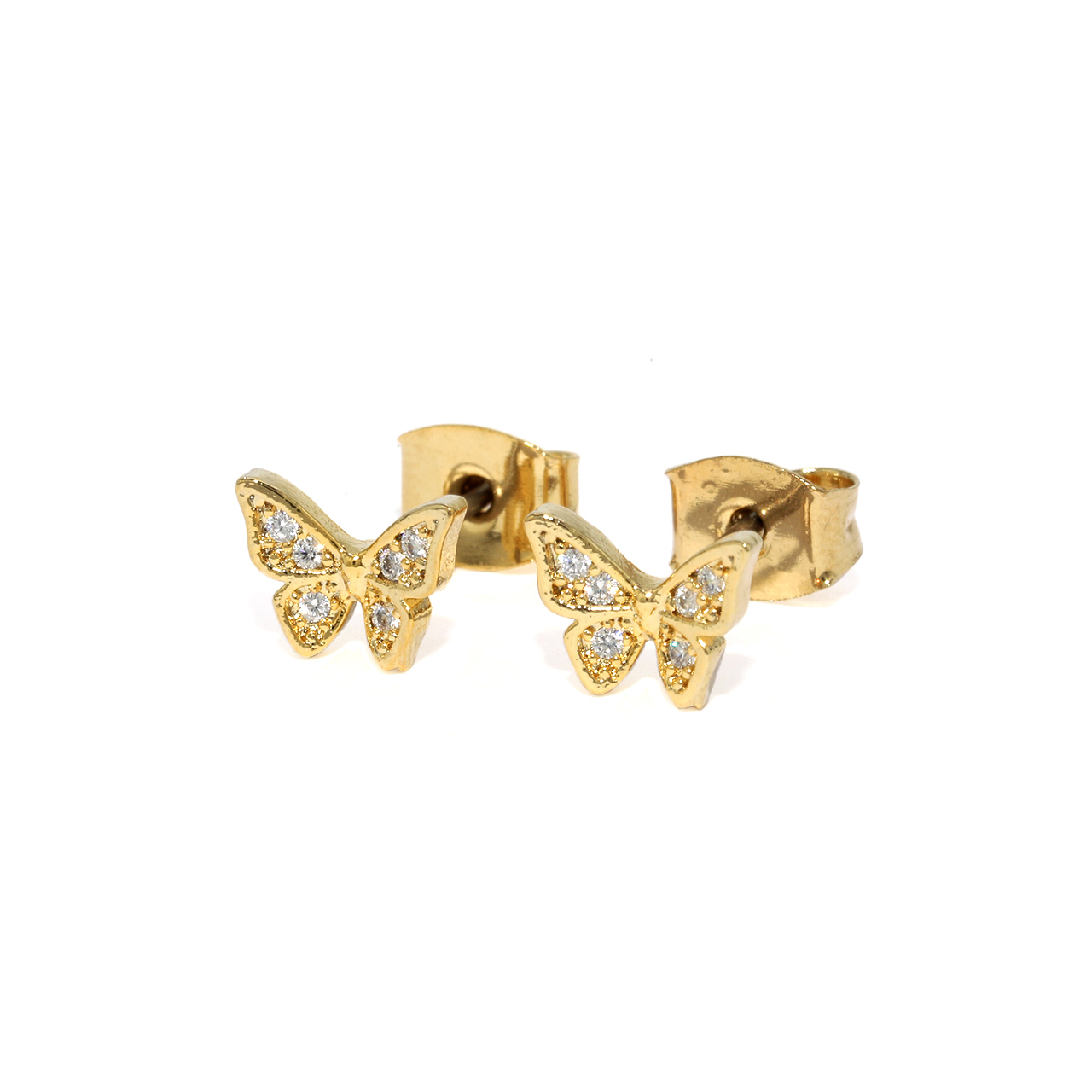 凛 RIN ピアス レディース 蝶 18Kコーティング 18金 バタフライ 蝶々