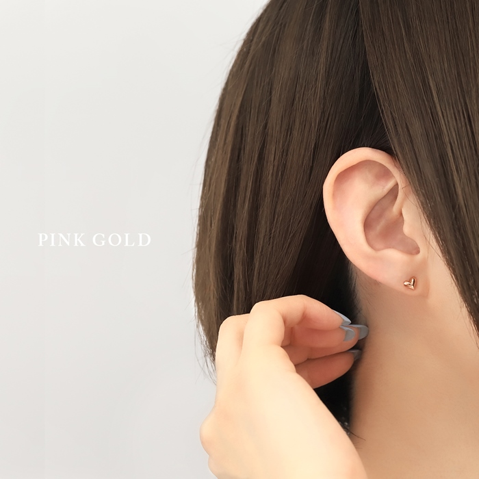 ピアス ネジ式 レディース ハート サージカルステンレス 可愛い おしゃれ セカンドピアス 『両耳用・2個セット』 | 凛 RIN | 06