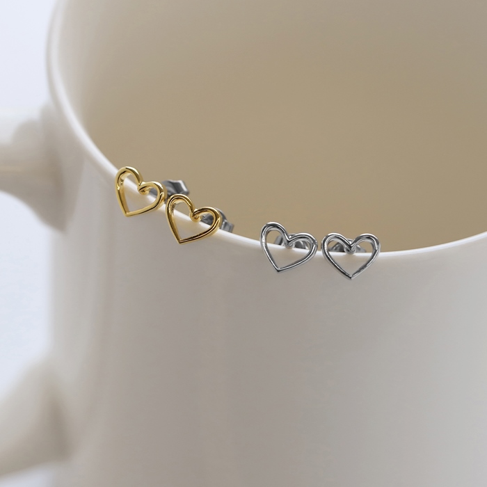 ピアス レディース ハート シンプル サージカルステンレス ネジ式 セカンドピアス 可愛い 『両耳用・2個セット』 | 凛 RIN | 06