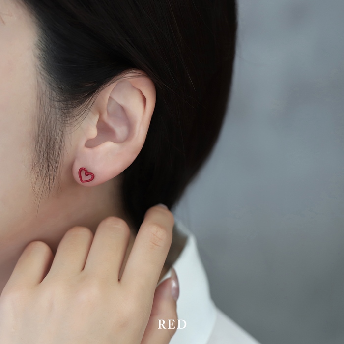 ピアス レディース ハート シンプル サージカルステンレス ネジ式 セカンドピアス 可愛い 『両耳用・2個セット』 | 凛 RIN | 10