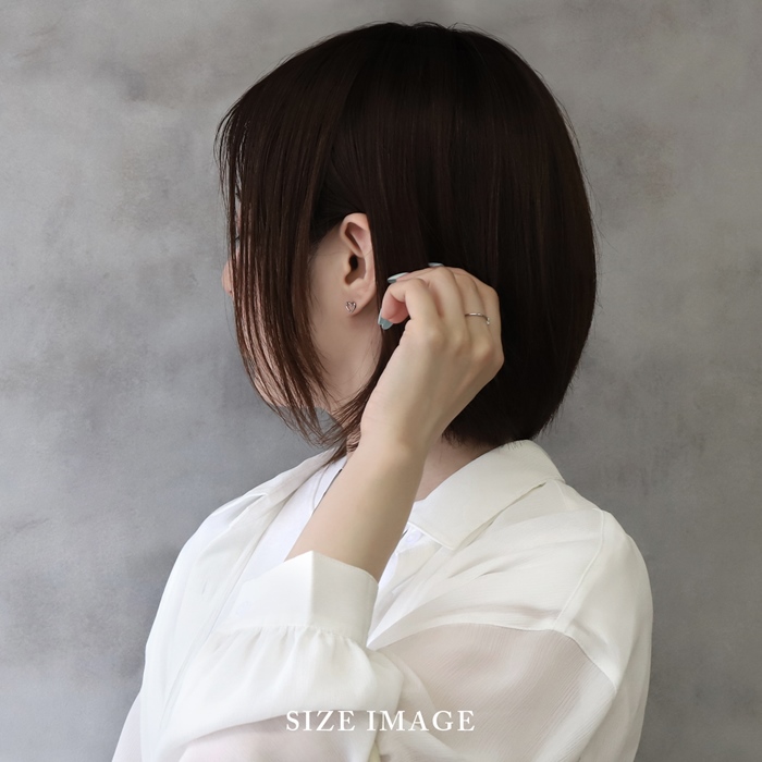 ピアス レディース ハート シンプル サージカルステンレス ネジ式 セカンドピアス 可愛い 『両耳用・2個セット』 | 凛 RIN | 12