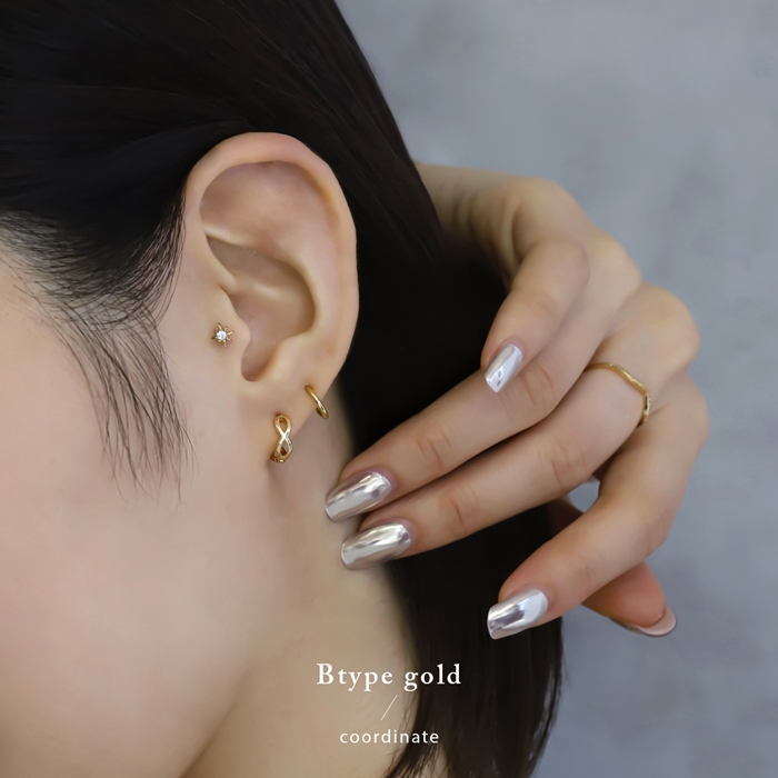 デザインリングピアス
