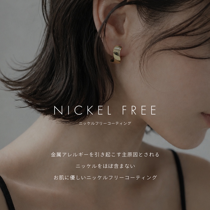 凛 RIN フープ ピアス リング レディース キャッチレス 18K