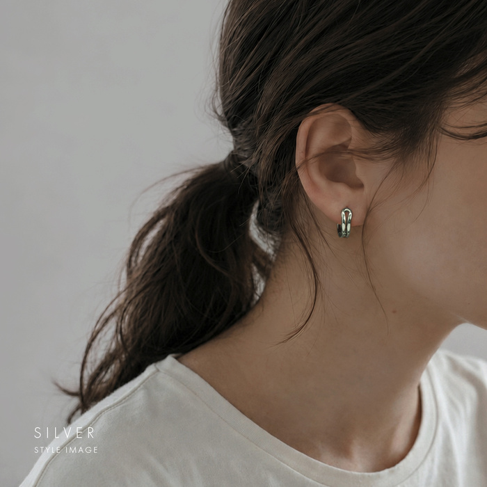 ピアス アクセサリー リングピアス ワンタッチ シンプル ニッケルフリー フープ ピアス 耳 耳たぶ 【両耳用・2個売り】 | 凛 RIN | 04