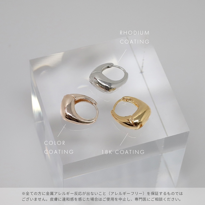 ピアス リングピアス しずく 雫 大きめ ドロップ 上品 フープ レディース ワンタッチピアス 【両耳用・2個売り】 | 凛 RIN | 11