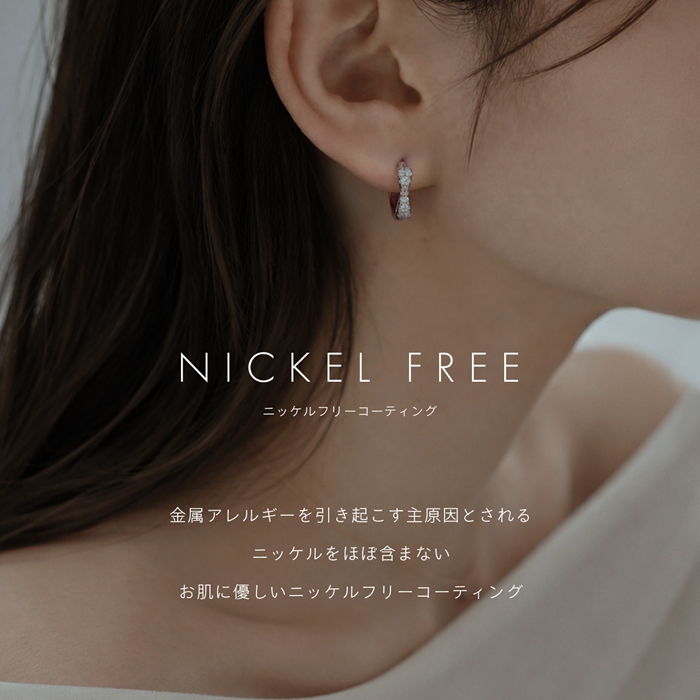 ピアス アクセサリー リングピアス りぼん 小ぶり 上品 きれい フープ ピアス 耳 耳たぶ 【両耳用・2個売り】 | 凛 RIN | 07