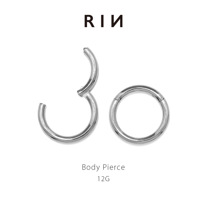 凛 RIN ボディピアス 軟骨ピアス 12G セグメントリング ワンタッチ