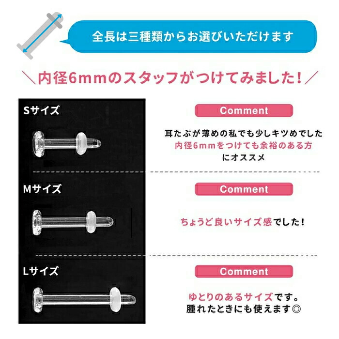 内径が選べれる