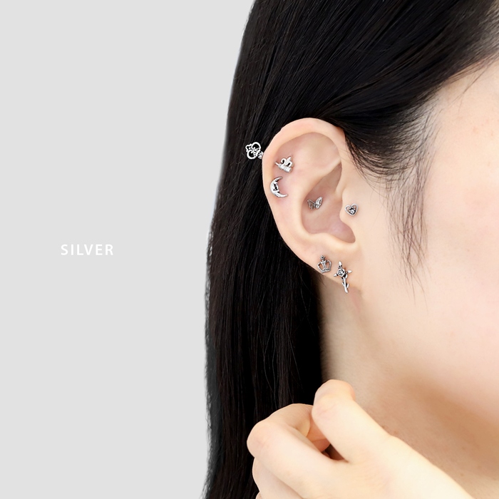凛 RIN ボディピアス 16G アンテナヘリックス 軟骨ピアス 鍵 かわいい