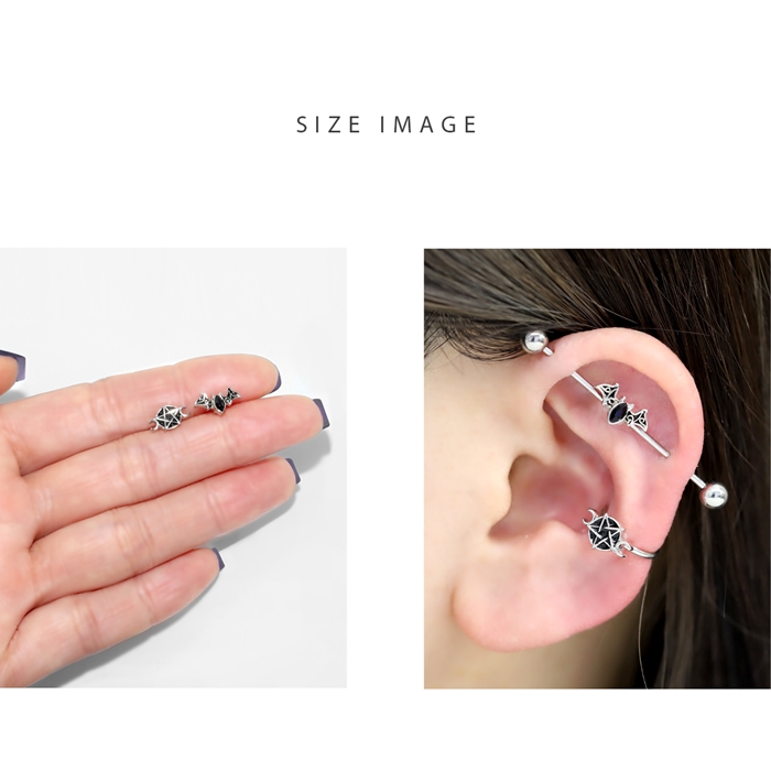 MISSOMA】モルテン フローティングチャーム スタッドピアス