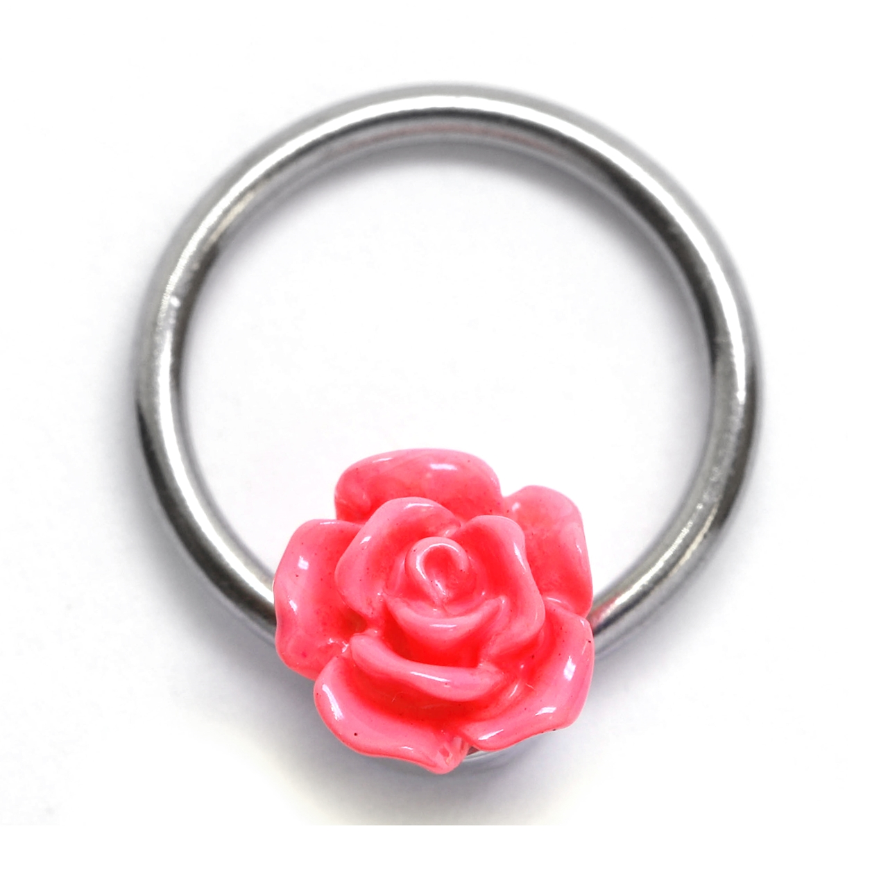 凛 RIN ボディピアス ビーズリング ヘリックス 16G 軟骨 薔薇 バラ