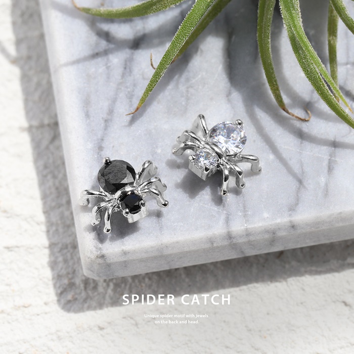 蜘蛛ピアス 楽天市場】スパイダーピアス 蜘蛛 クモ シルバー925 18G