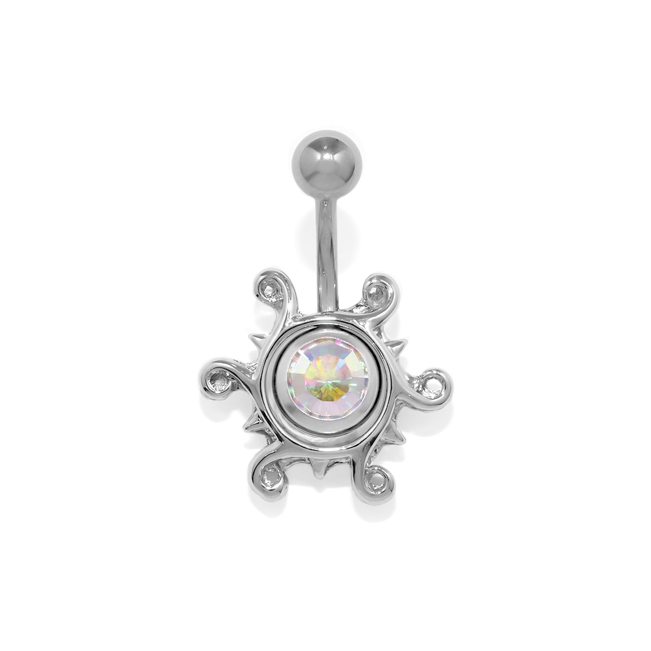 凛 RIN へそピアス 14G ボディピアス 太陽 ジュエル 軟骨ピアス 