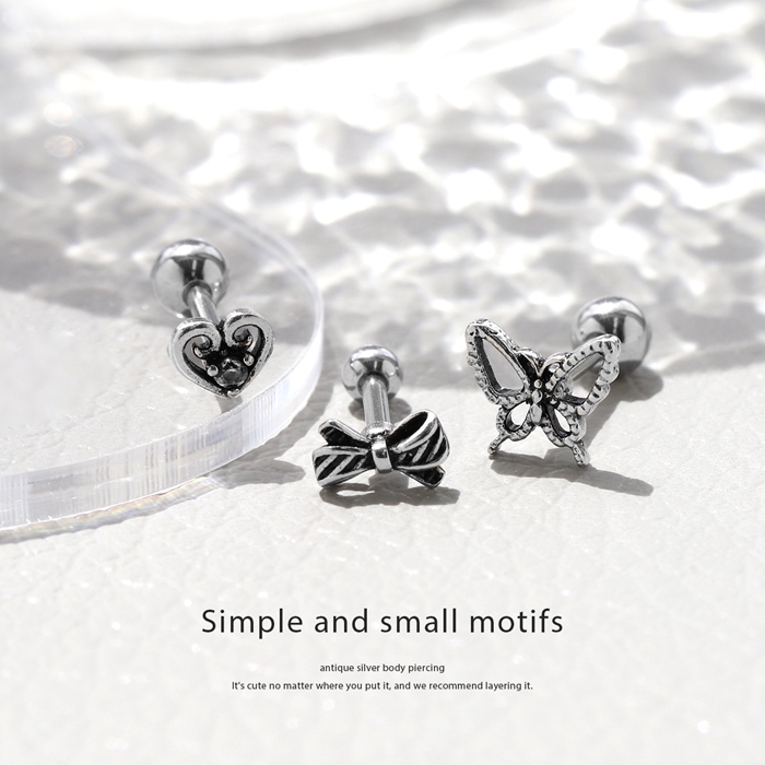 小さめモチーフ軟骨ピアス 