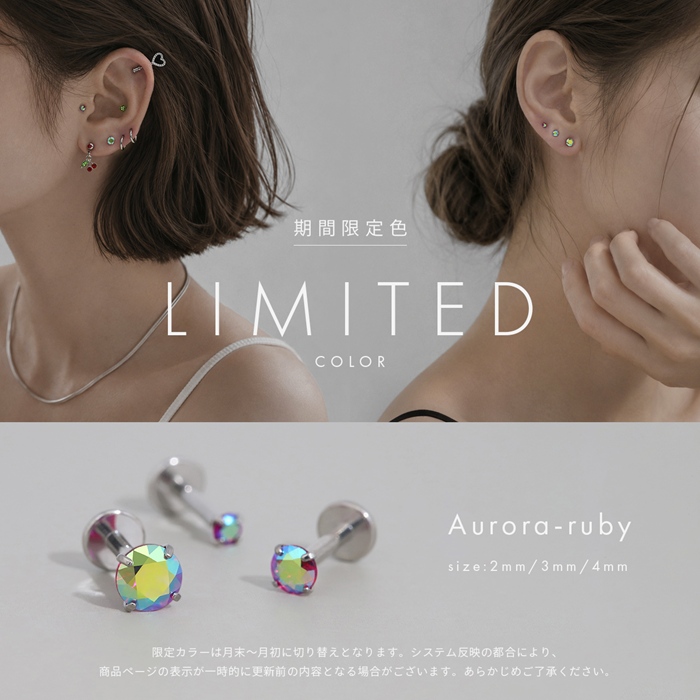 凛 RIN ピアス 金属アレルギー対応 レディース 立爪 ジュエル