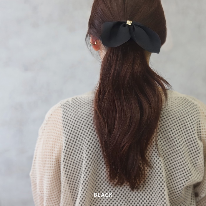 ヘアゴム 大きめ シュシュ リボン おしゃれ ヘアアクセサリー サテン生地 なめらか まとめ髪 20代 30代 40代 50代 | 凛 RIN | 10