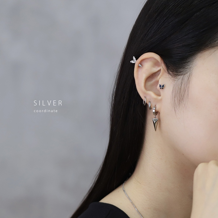 凛 RIN ピアス リング メンズ かっこいい ワンタッチリング フープ