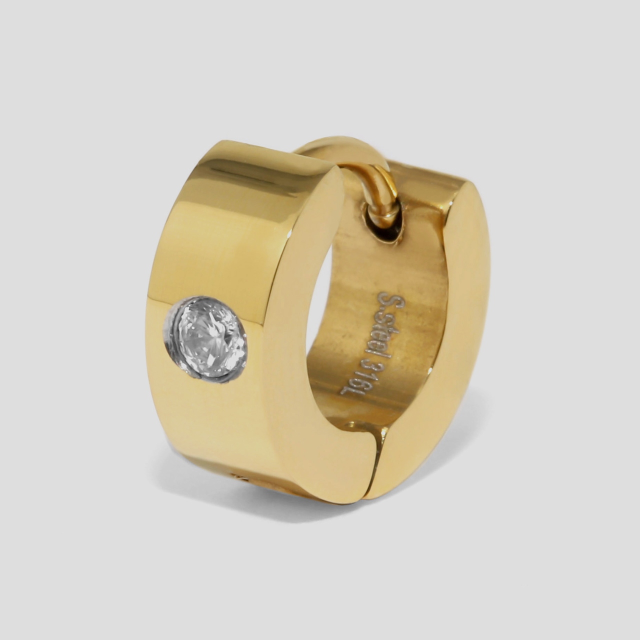 凛 RIN ピアス メンズ かっこいい 片耳用 ワンタッチリング フープ