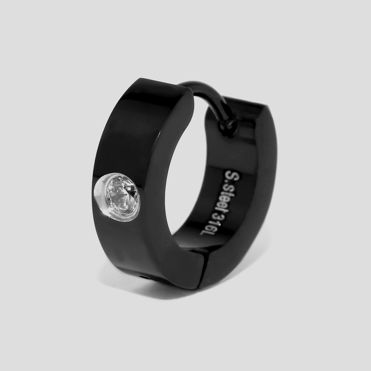 凛 RIN ピアス メンズ かっこいい ワンタッチリング フープ ステンレス