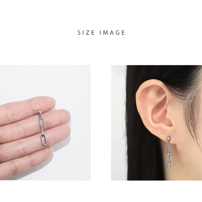 凛 RIN ボディピアス チェーン 軟骨 16G チャーム付き ストレート