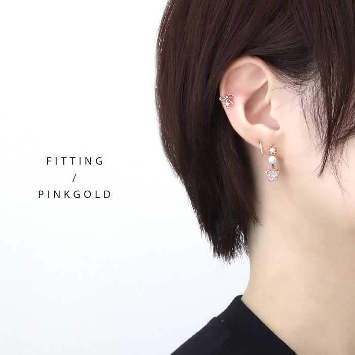凛 RIN チャーム パーツ 14G 16G 18G ボディピアス カスタム 蝶々